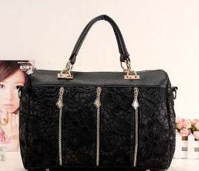 Fashion Black Lace Handbag & Shoulder Bag 