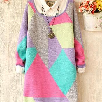 sweatshirt with collar and skirt